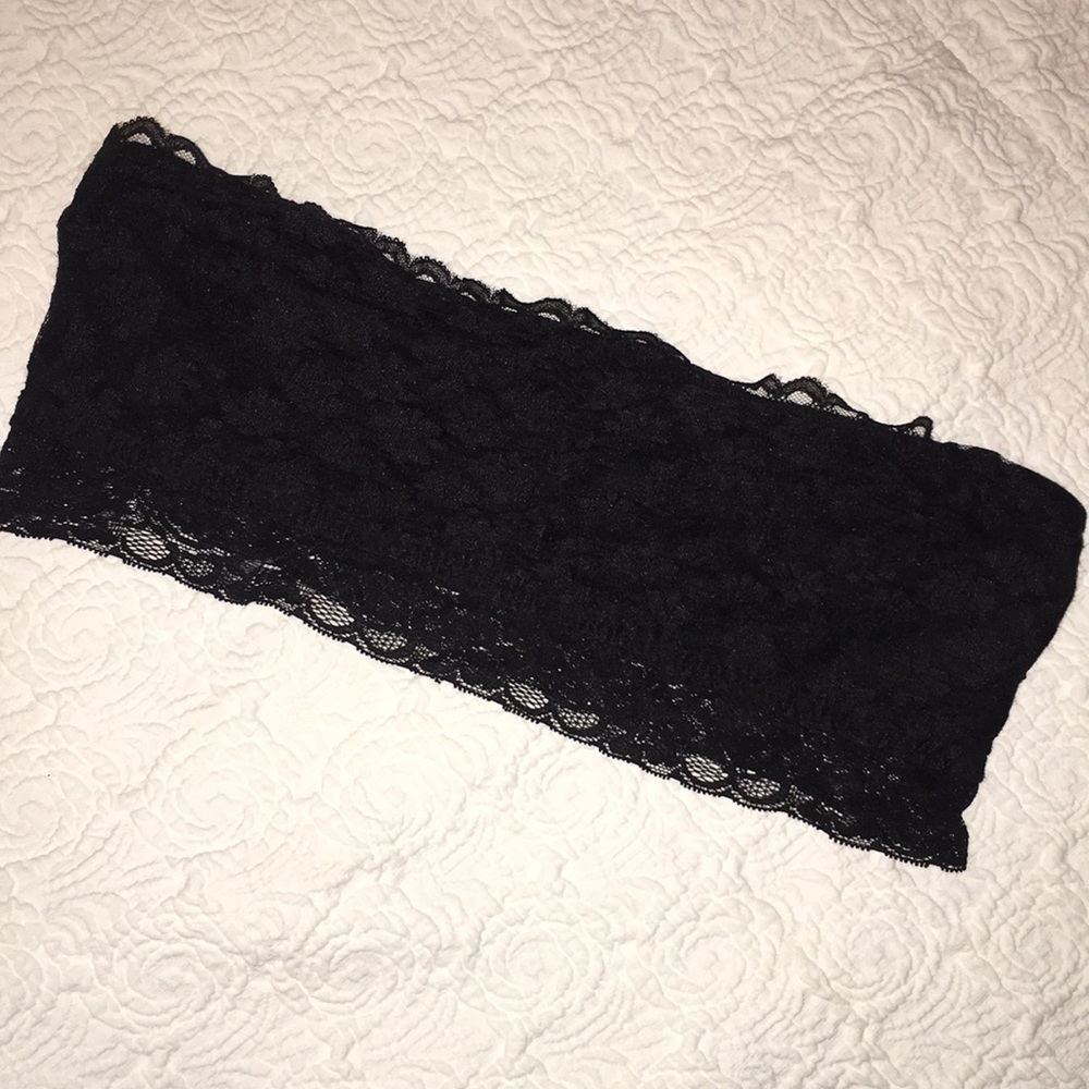 Buffalo David Bitton Black Lace Bandeau Top